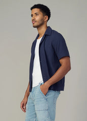 SHORT SLEEVE SEERSUCKER CAMP SHIRT