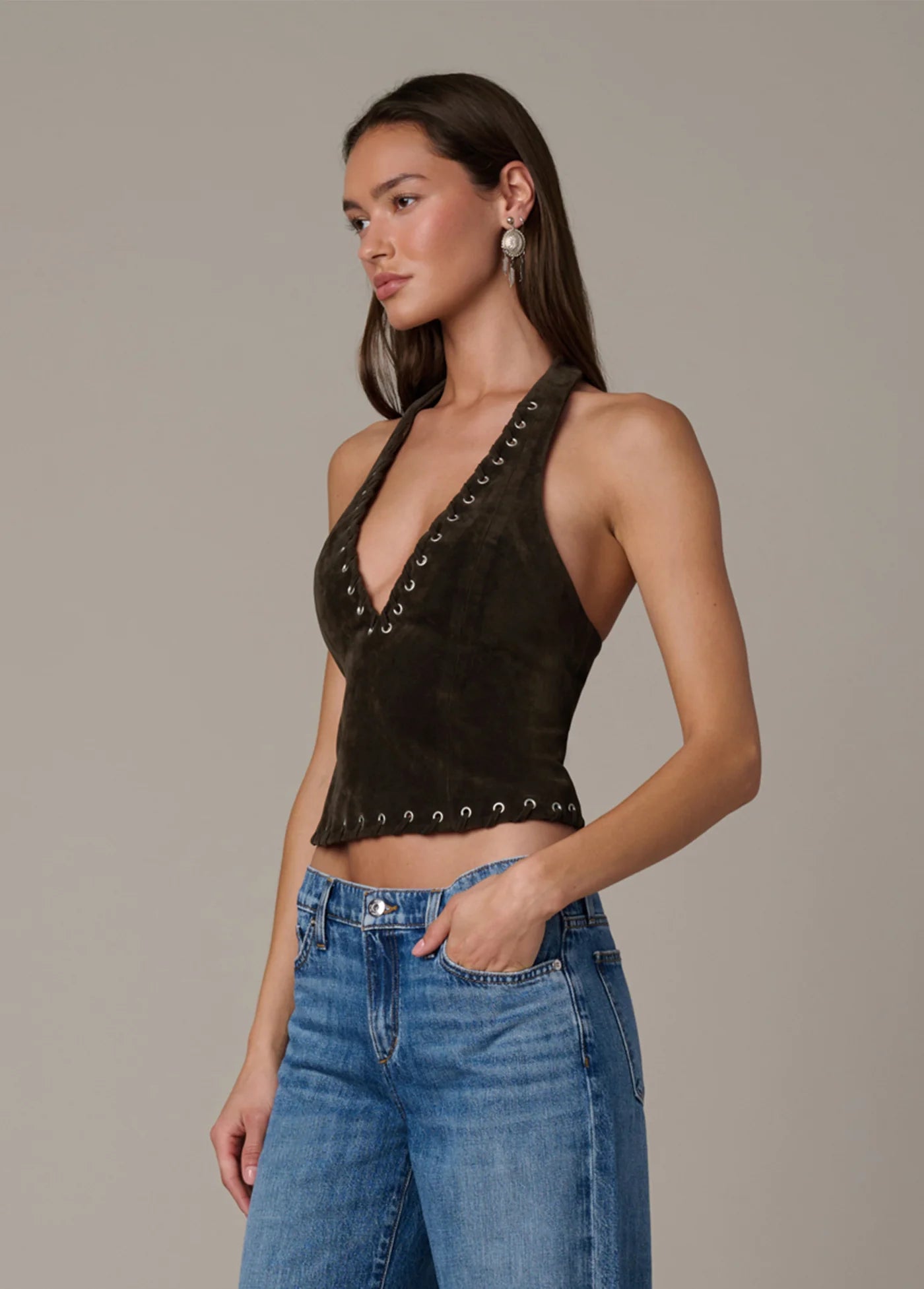 THE RODEO SUEDE HALTER