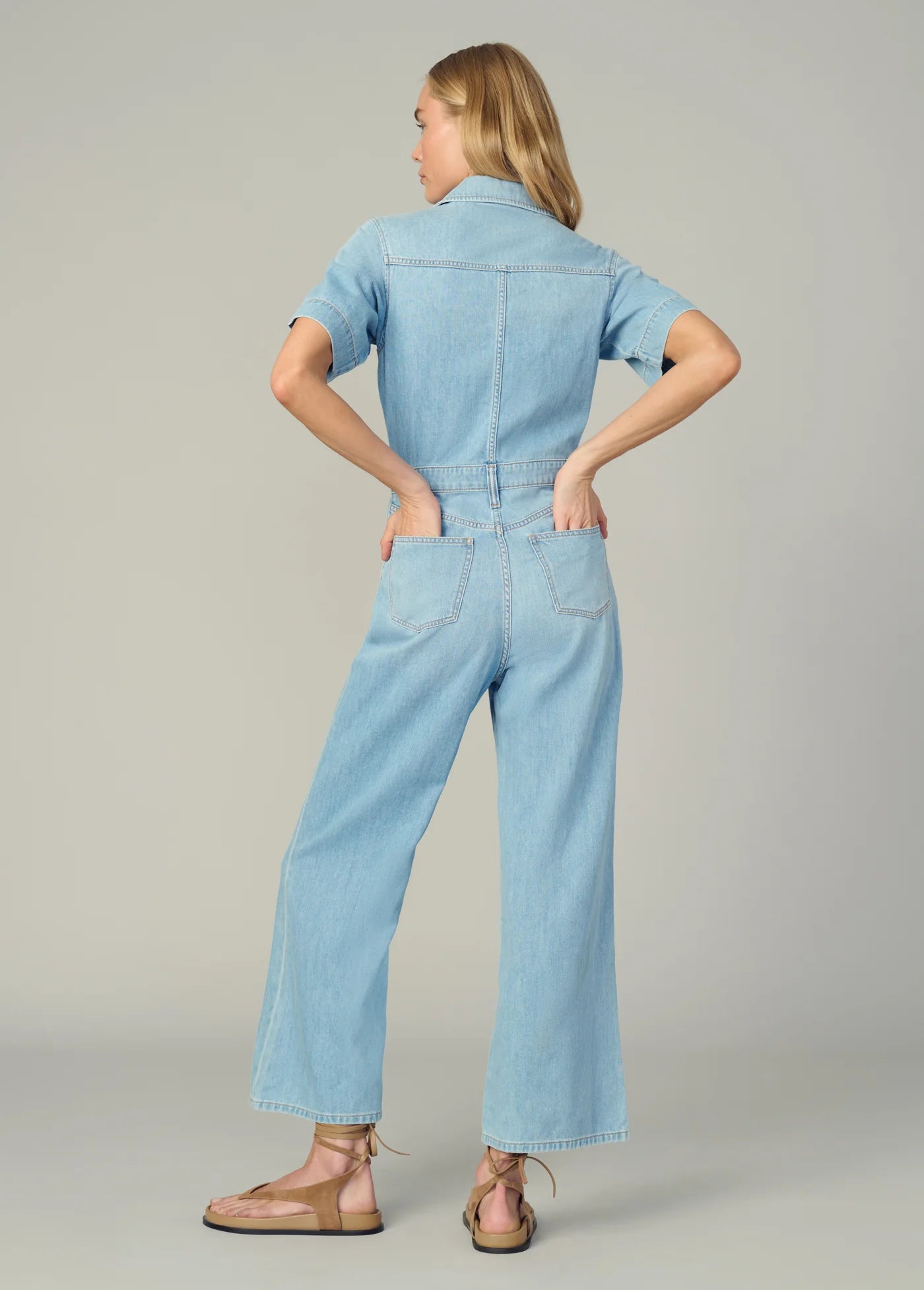 DENIM TRUCKER JUMPSUIT