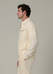 LINEN ZIP JACKET