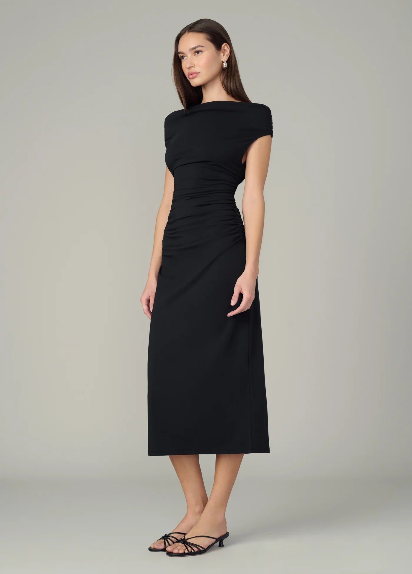 THE MIA DROP WAIST MIDI DRESS