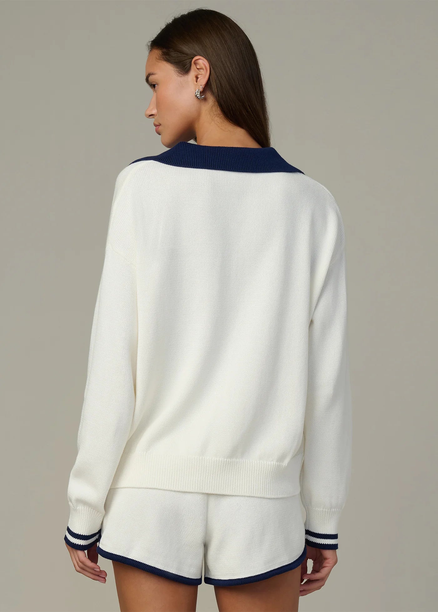 THE ROMIE POLO SWEATER