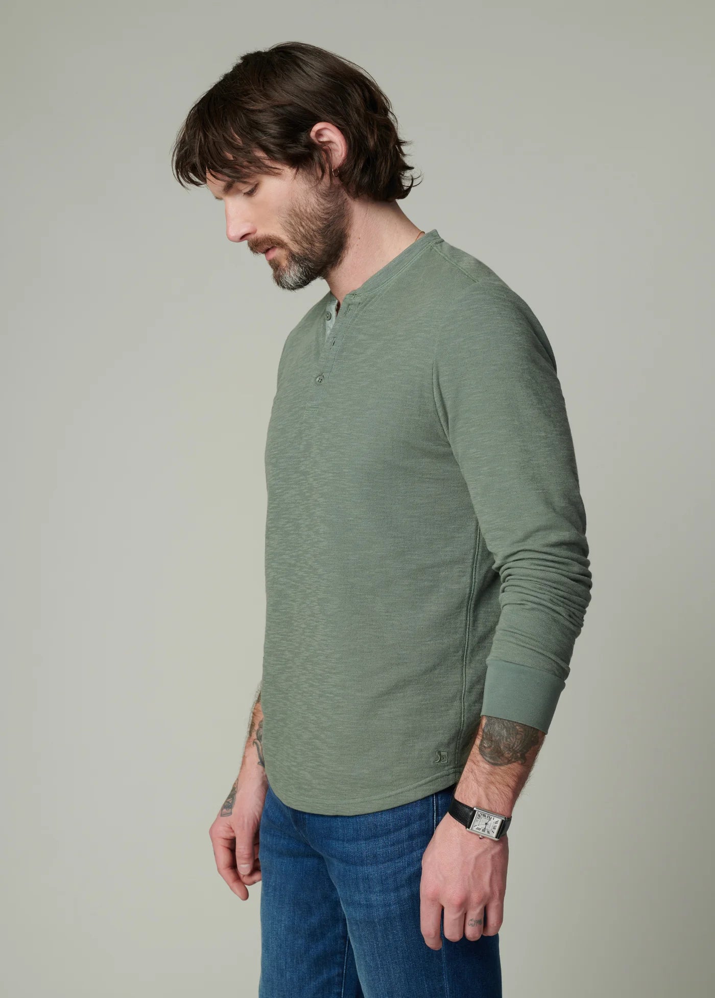 DWIGHT DOUBLE FACE HENLEY