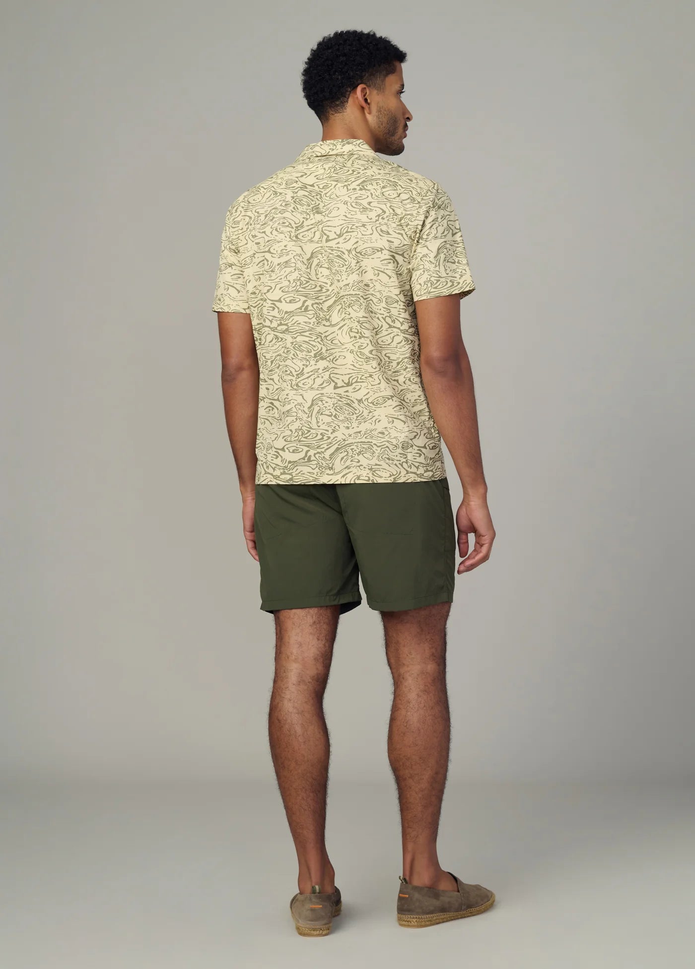 CAMP COLLAR PRINTED SHIRT
