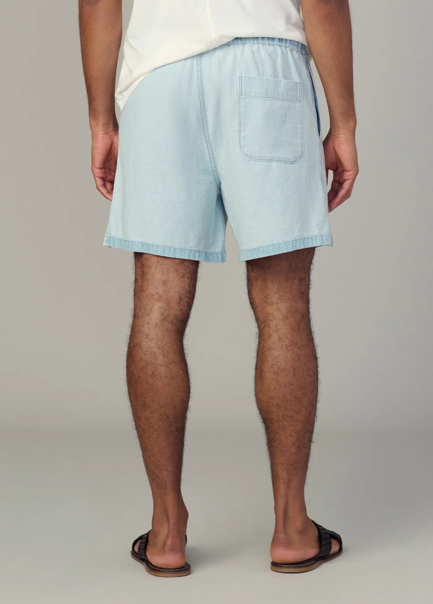 REVERSE CHAMBRAY LOOSE SHORT