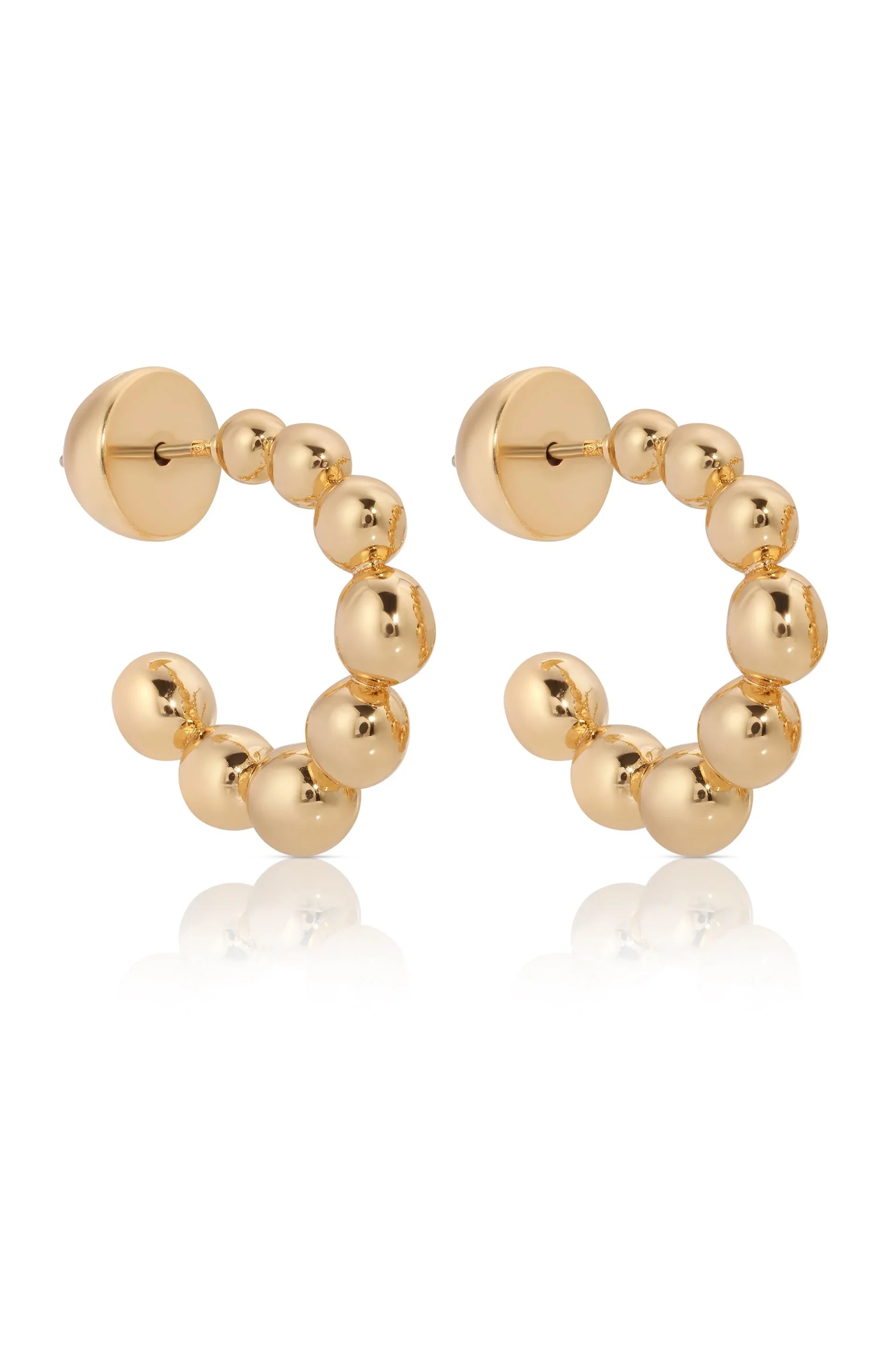 Bubble Huggie Hoop Earrings