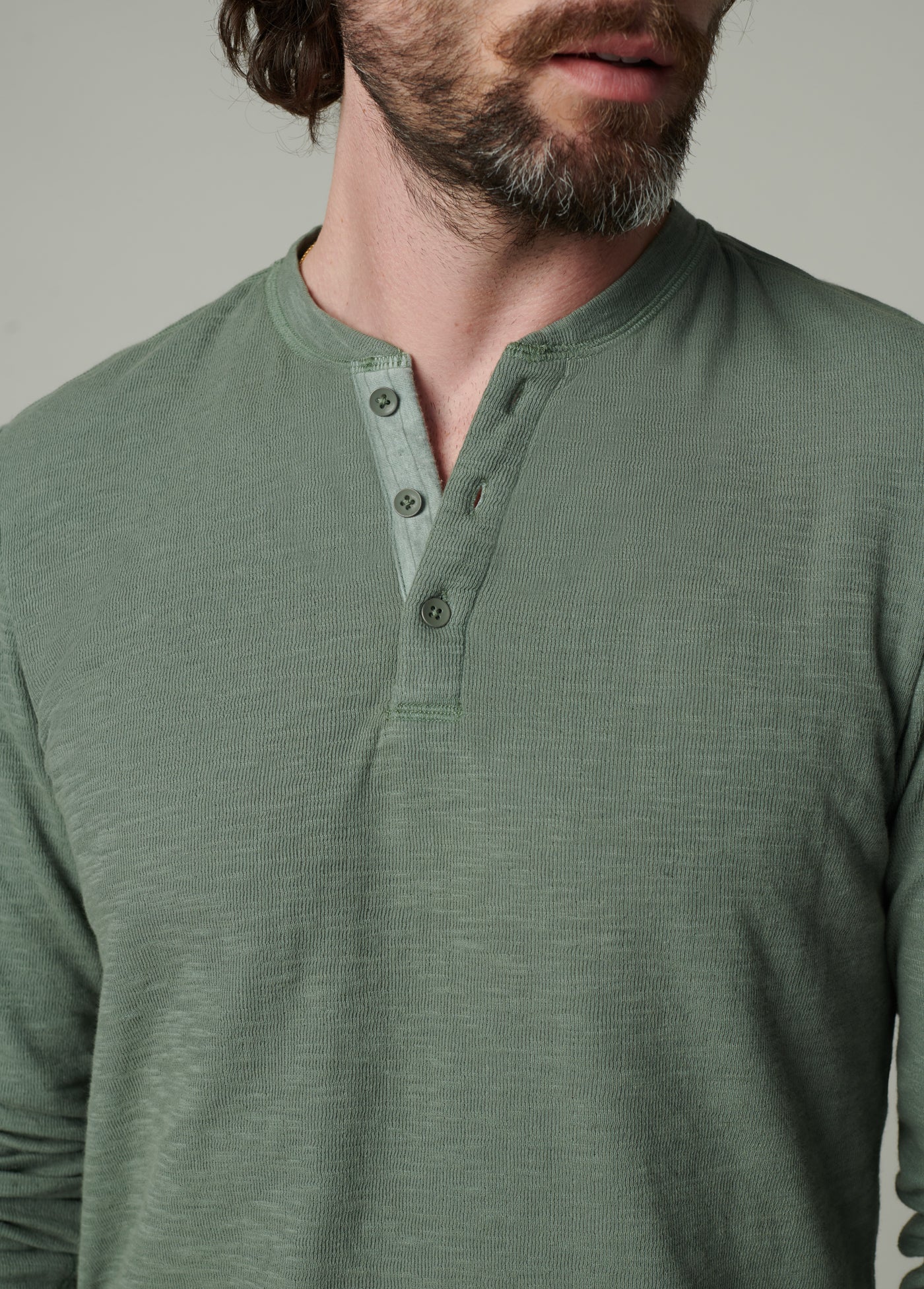 DWIGHT DOUBLE FACE HENLEY
