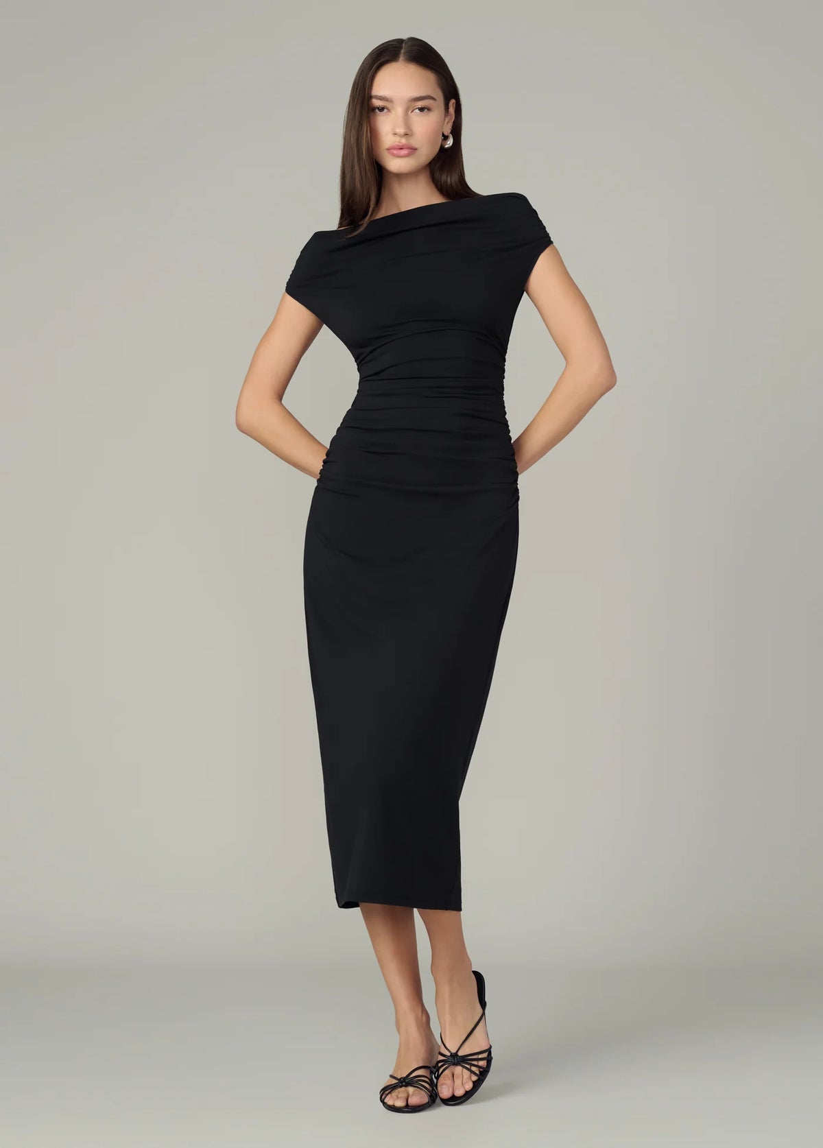 THE MIA DROP WAIST MIDI DRESS