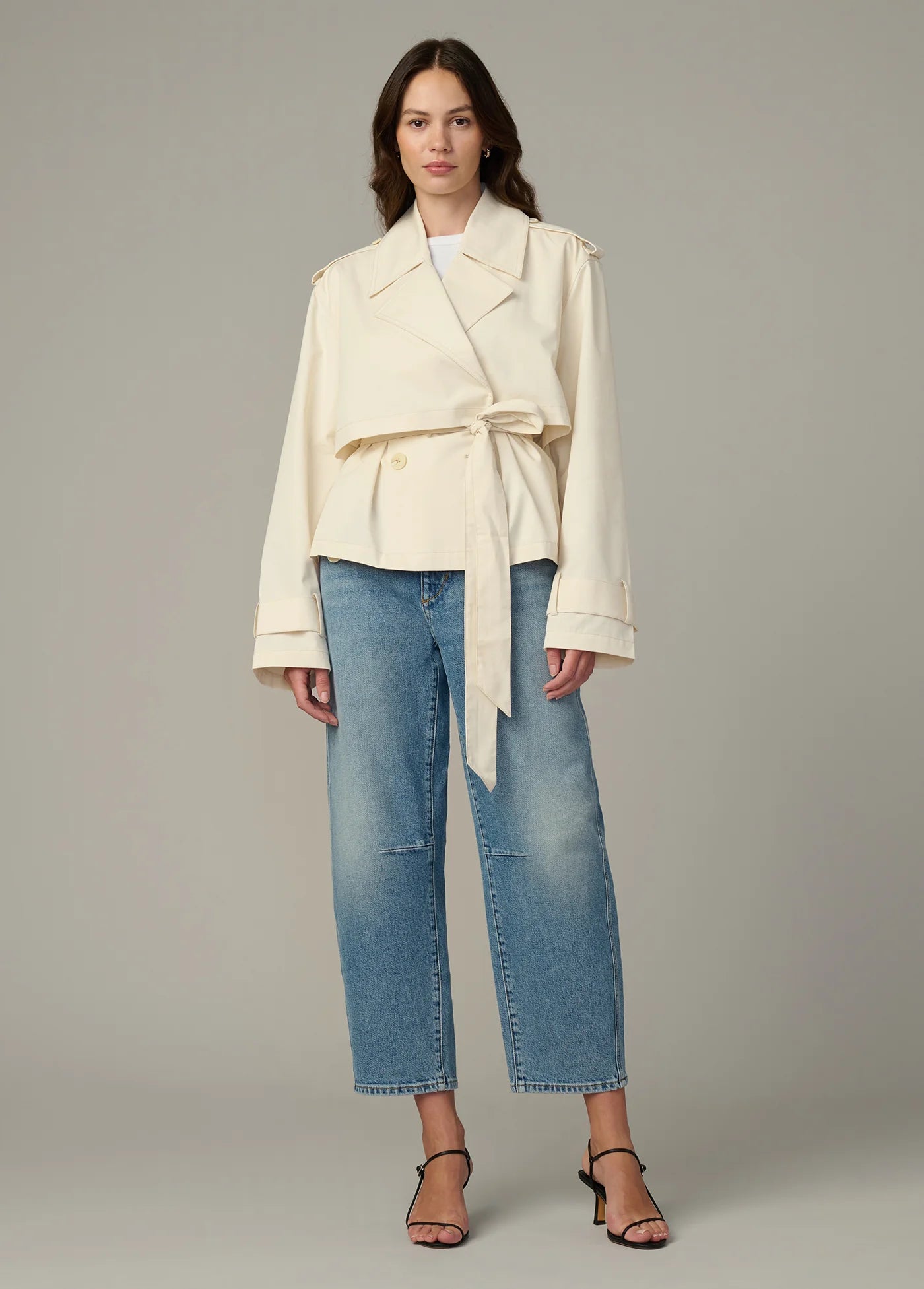 THE LIZ CROPPED TRENCH COAT