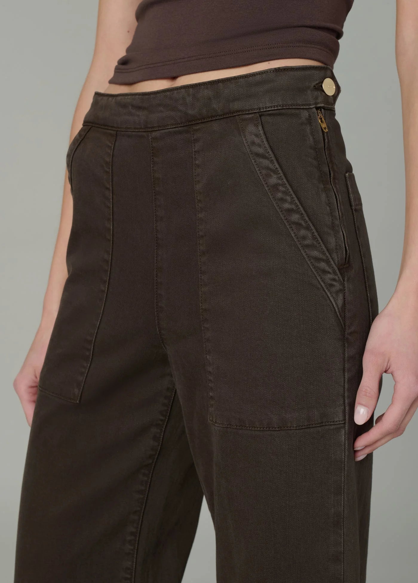 THE SIDE ZIP WIDE LEG