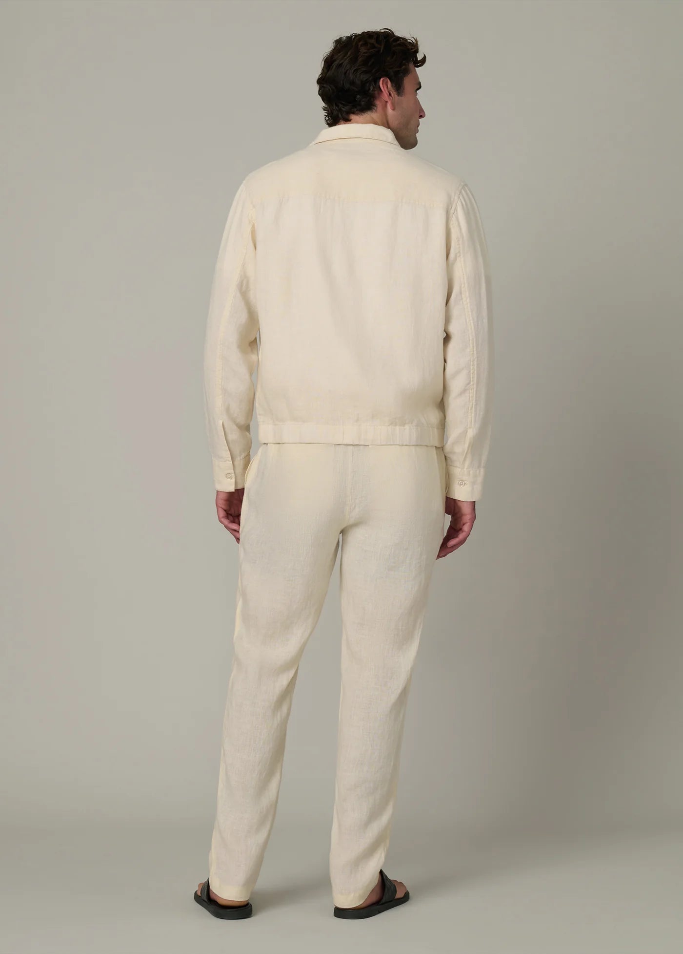LINEN ZIP JACKET