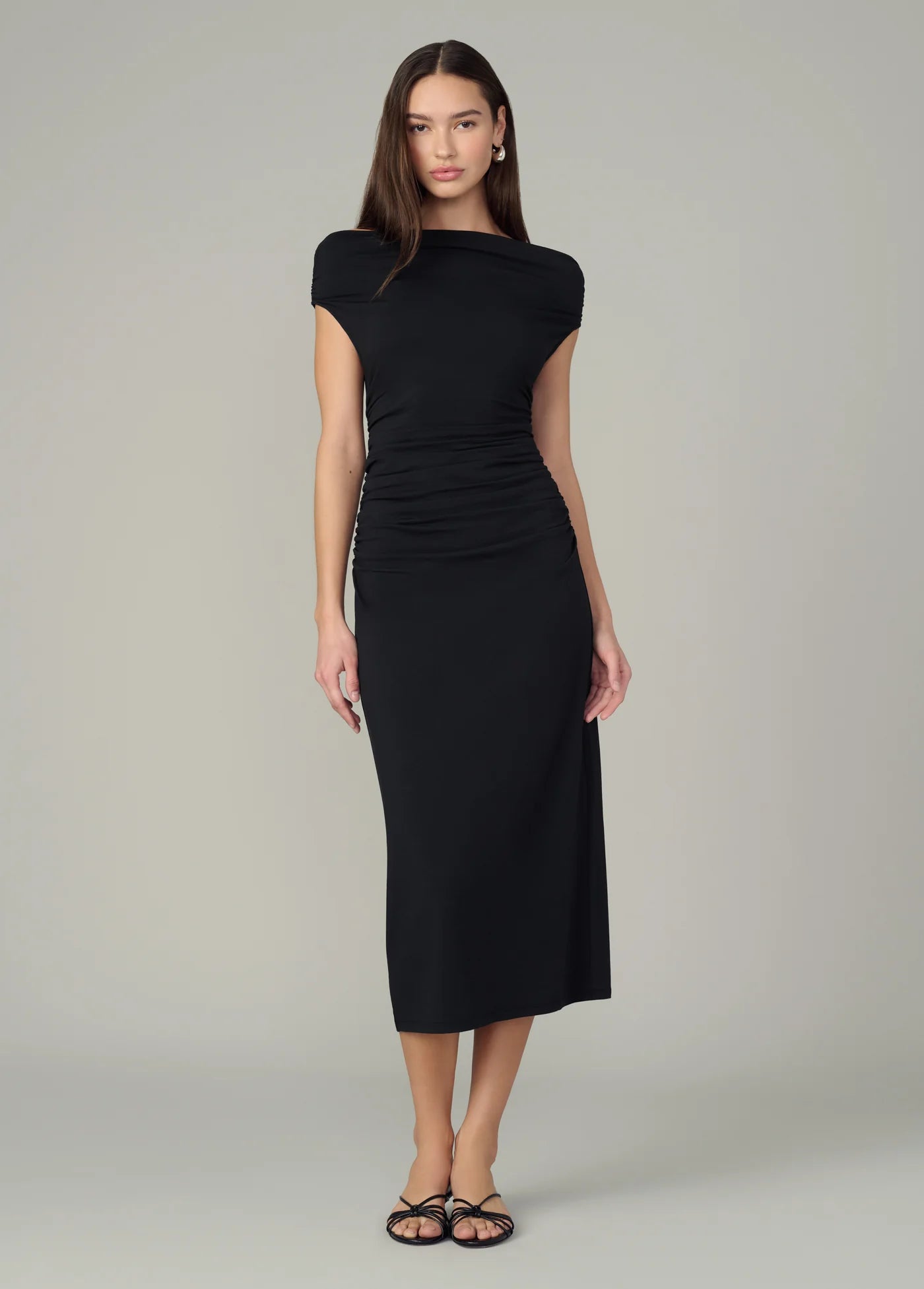 THE MIA DROP WAIST MIDI DRESS