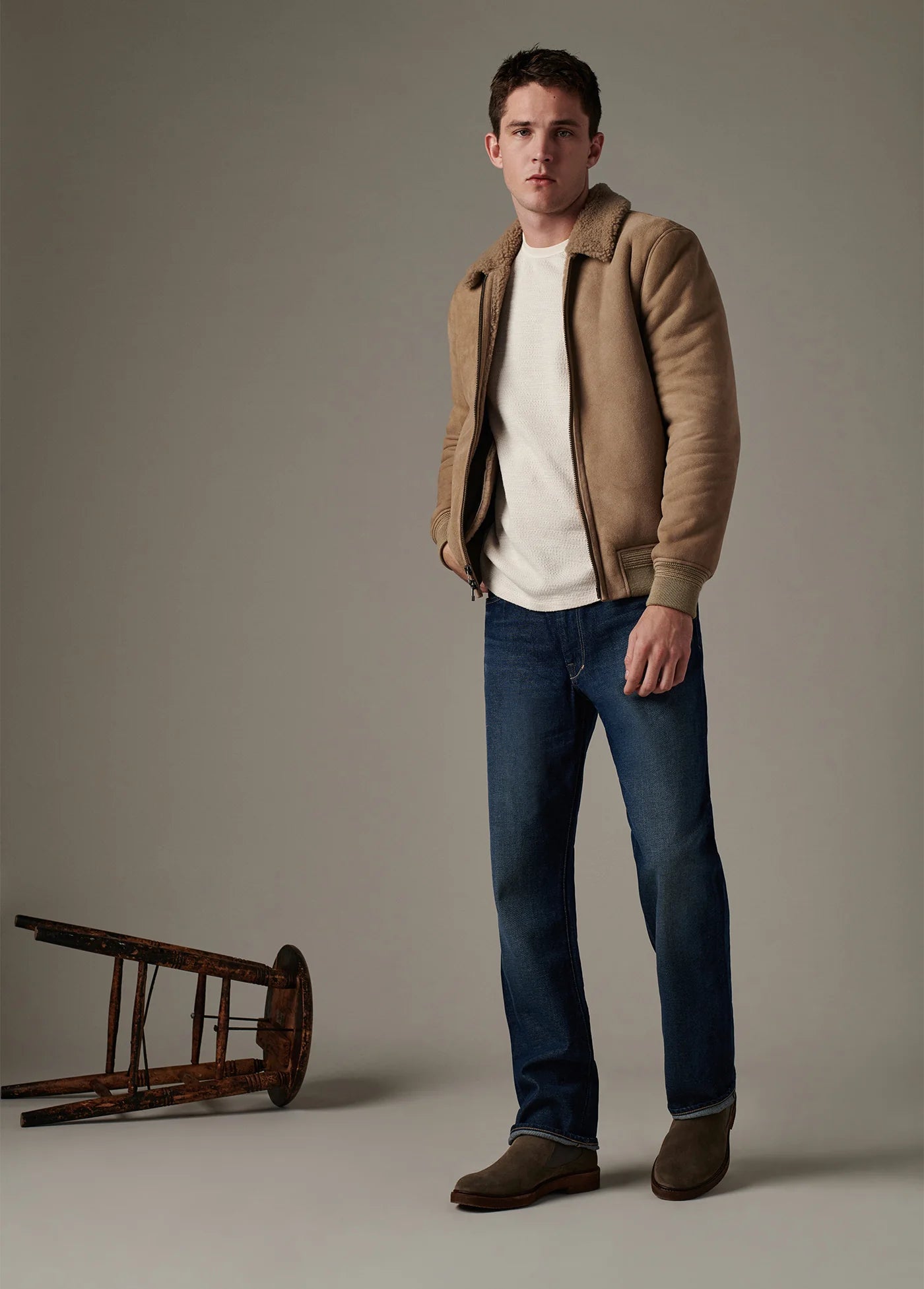 SHEARLING FLIGHT JACKET