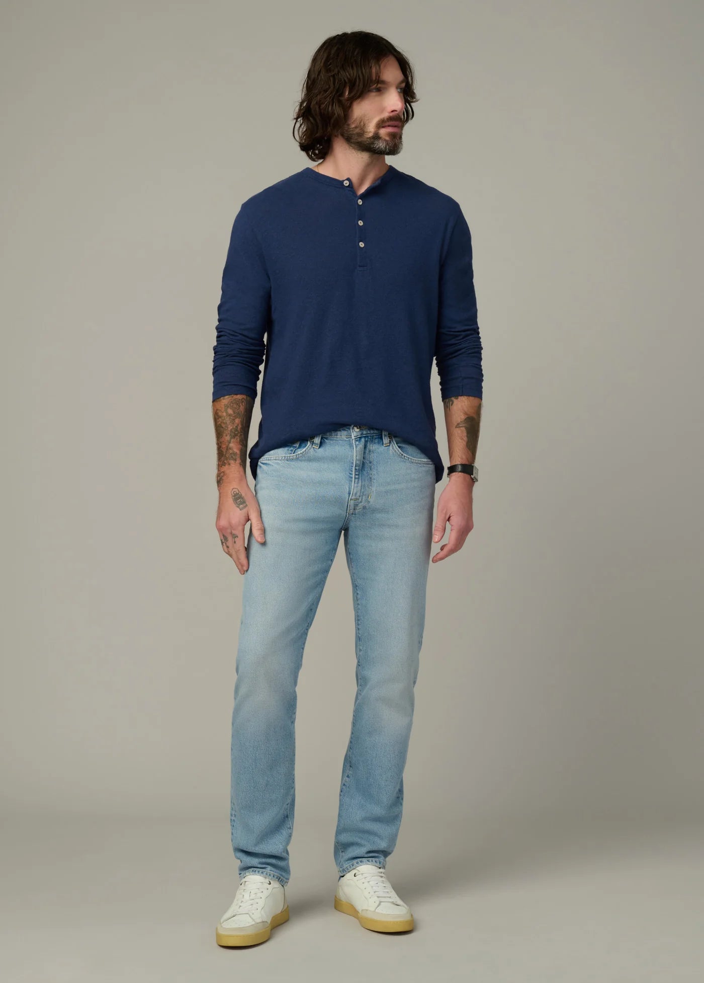 LONG SLEEVE HENLEY