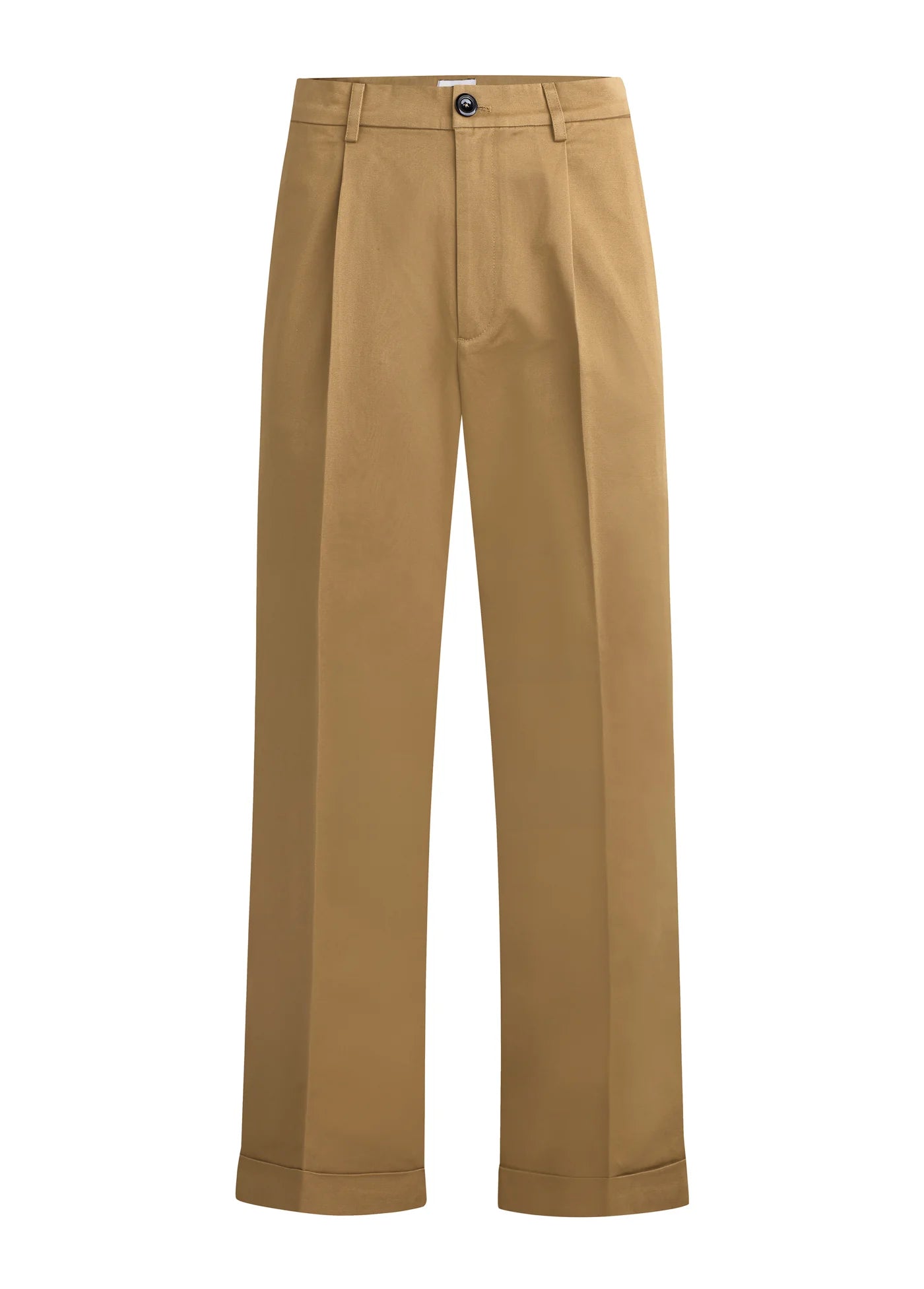 WIDE LEG PLEATED CHINO
