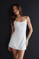 Valeria Velvet Sequin Mini Dress