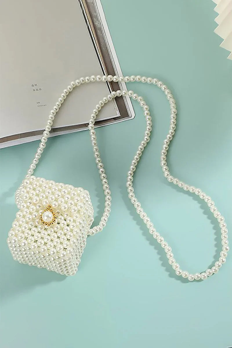 Pearl Square Party Chain Handbag