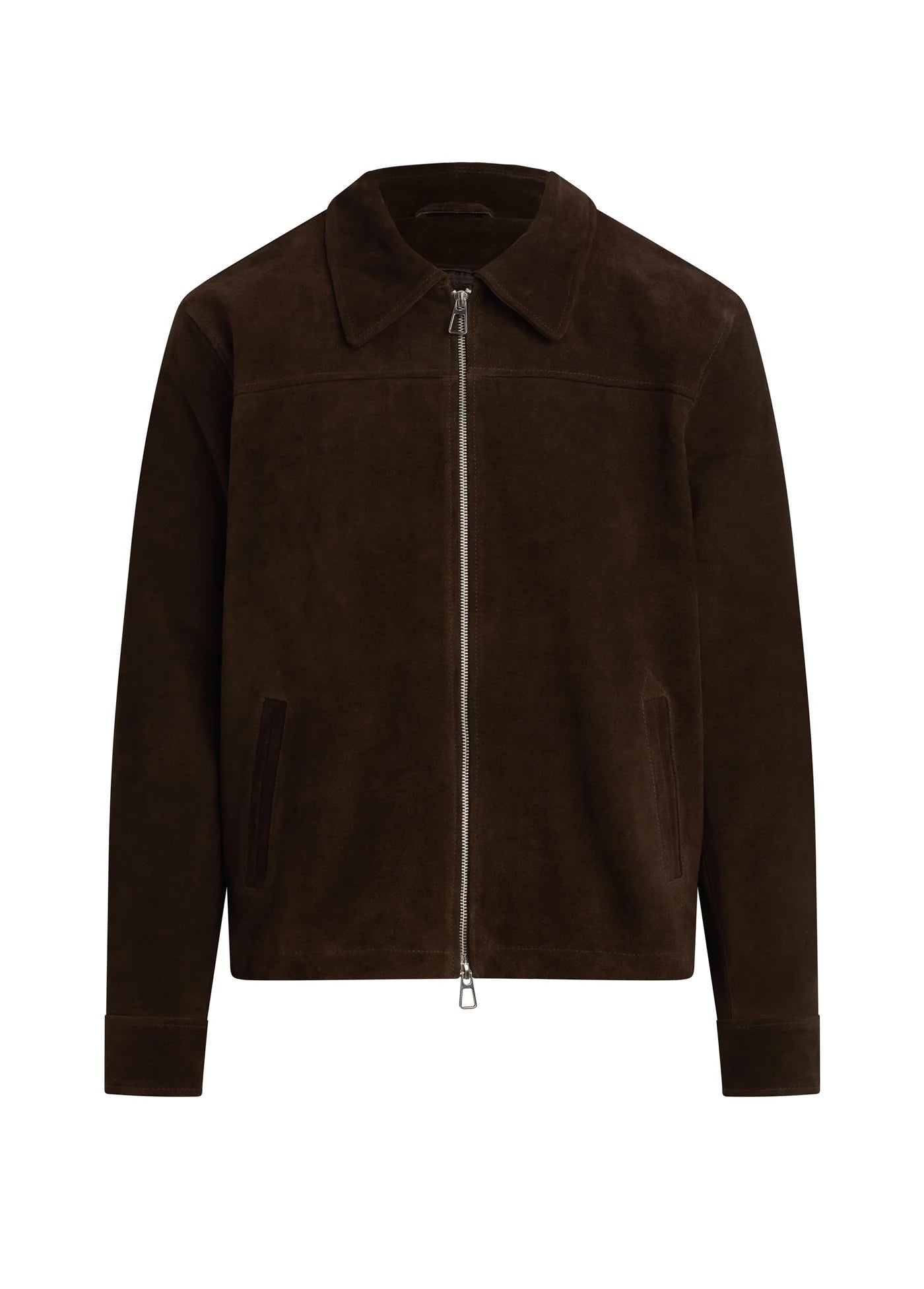 SUEDE DRESS ZIP JACKET