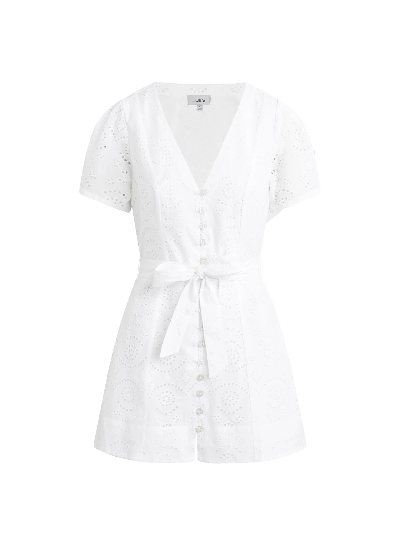 THE HALLE EYELET MINI DRESS