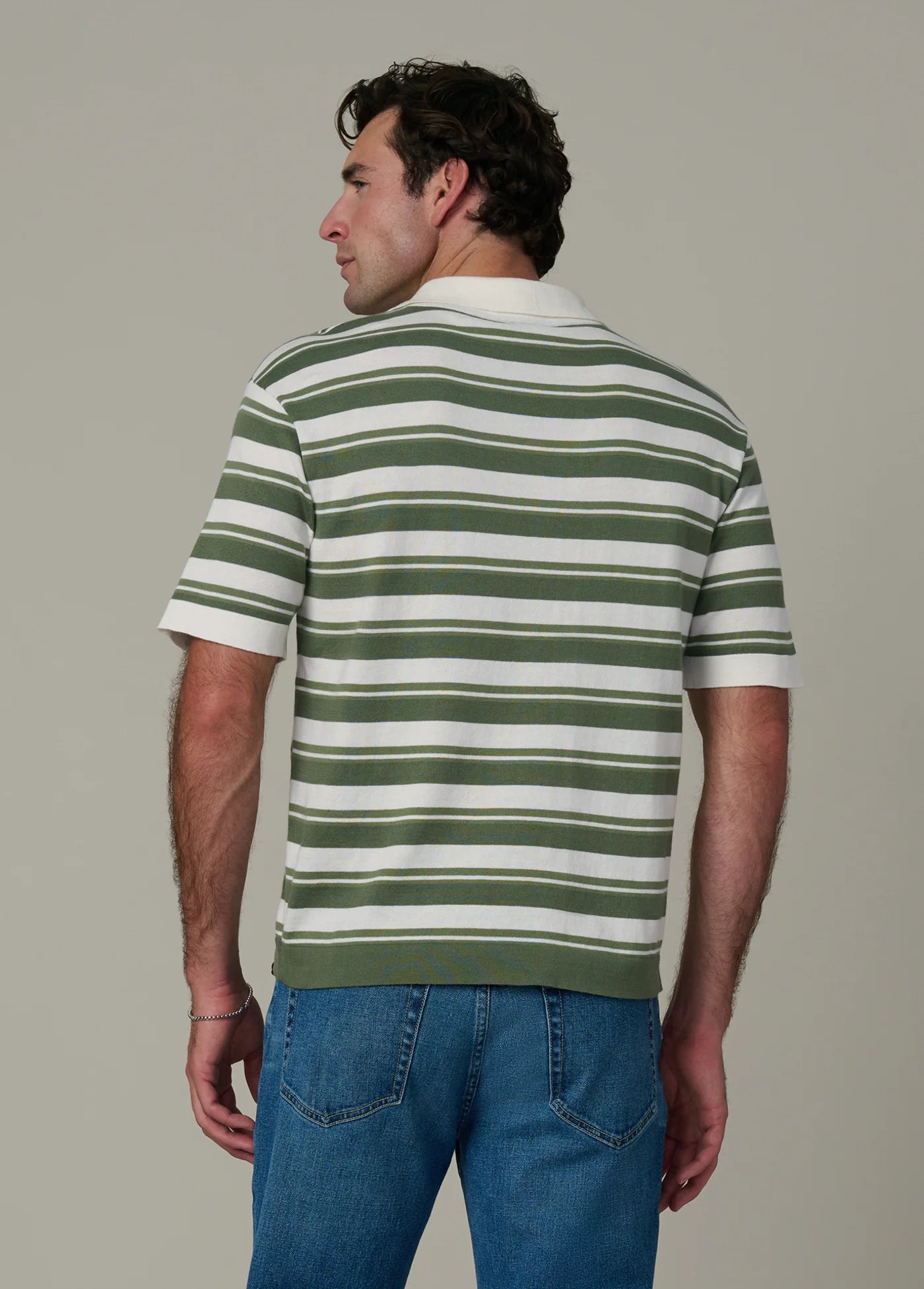 STRIPED CLUB POLO