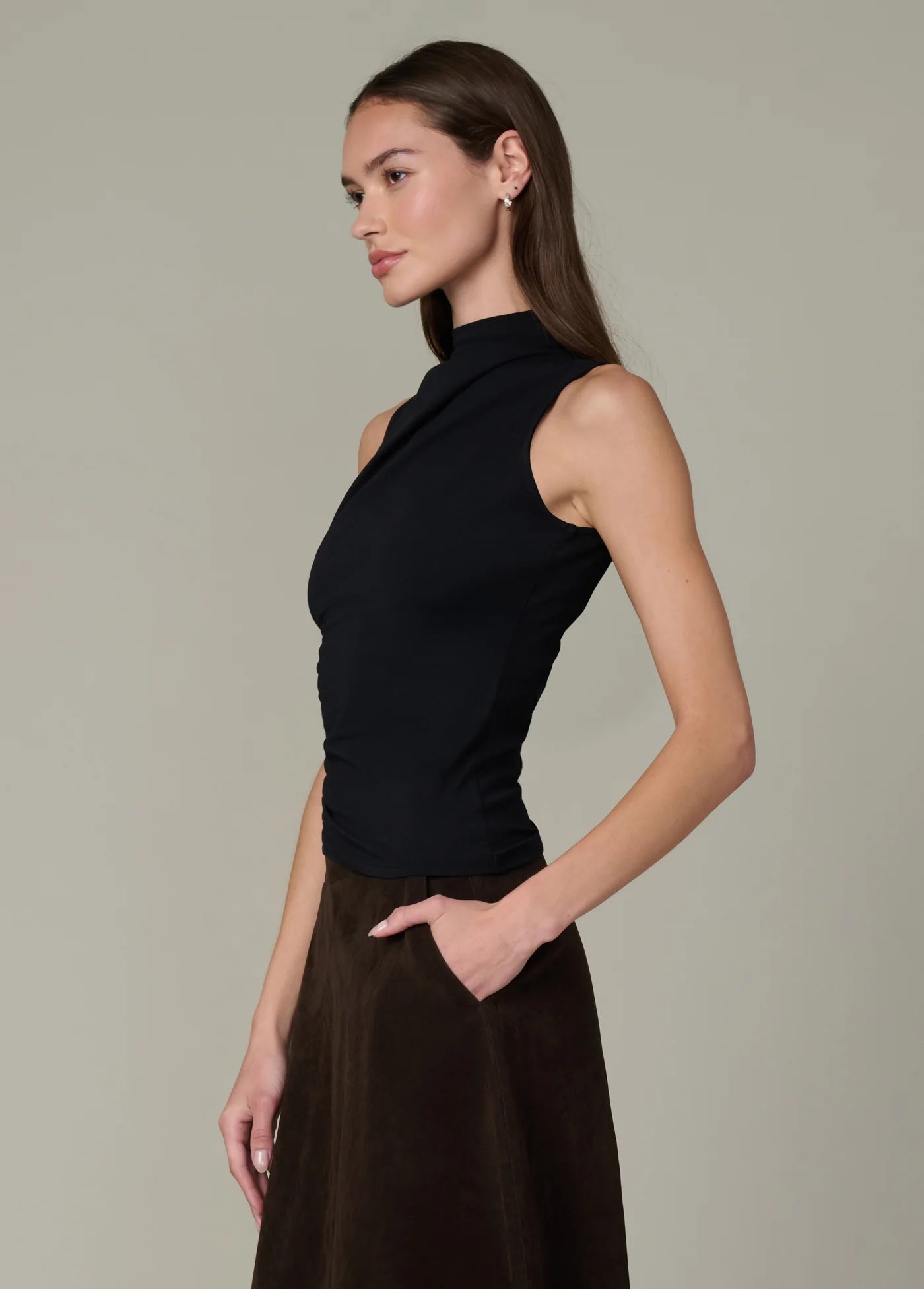 THE DOVE DRAPED SLEEVELESS TOP
