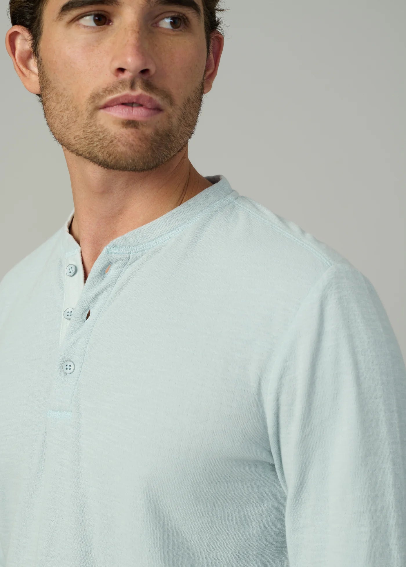DWIGHT DOUBLE FACE HENLEY