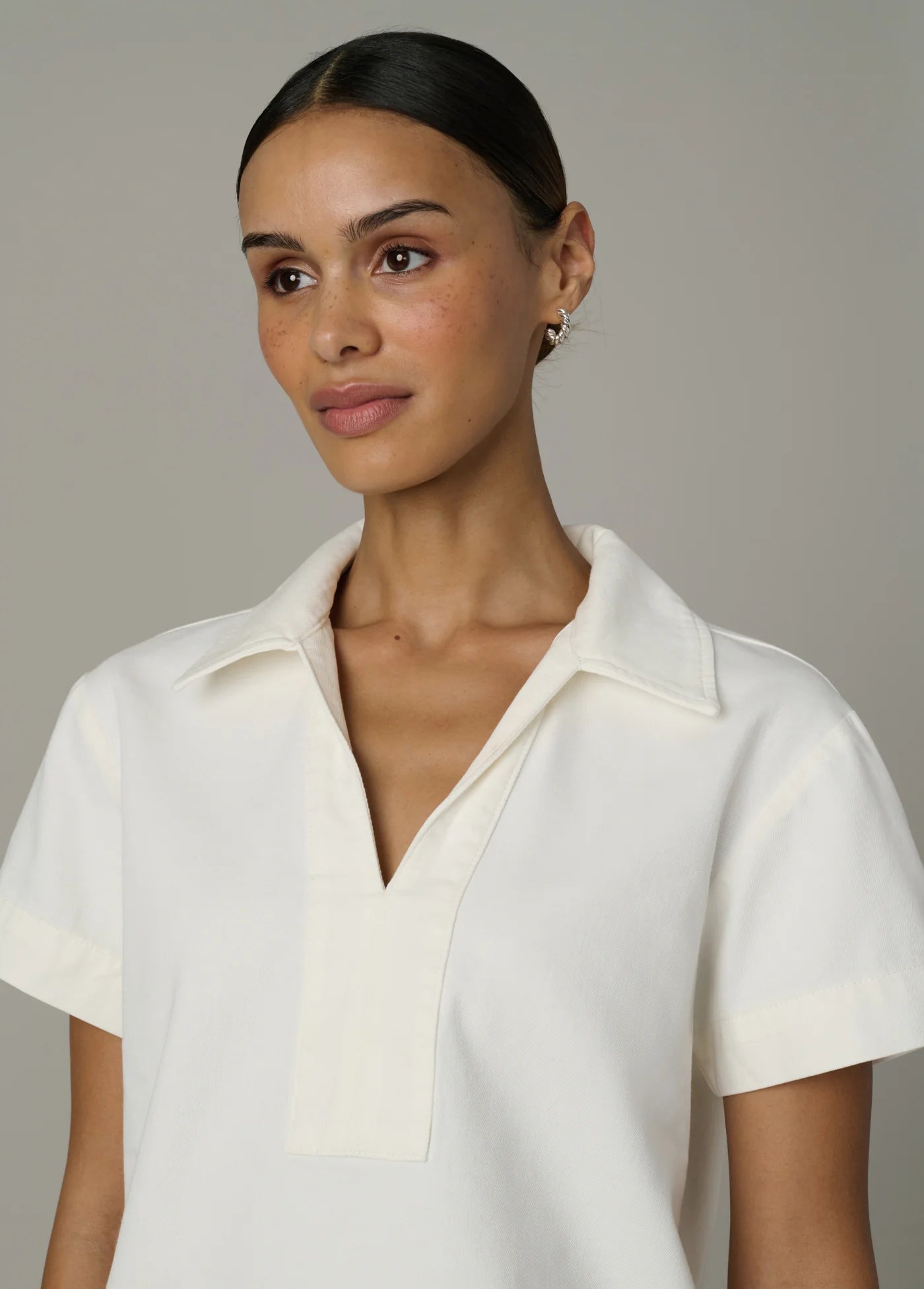 THE LILLIAN DENIM POPOVER SHIRT