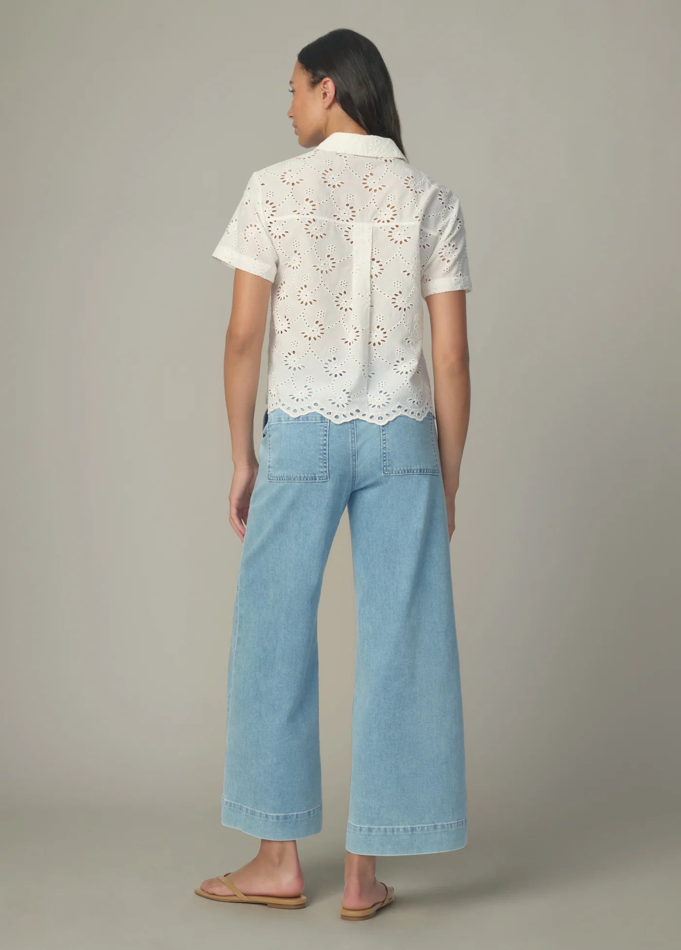 THE EYELET SHORT SLEEVE SHIRT