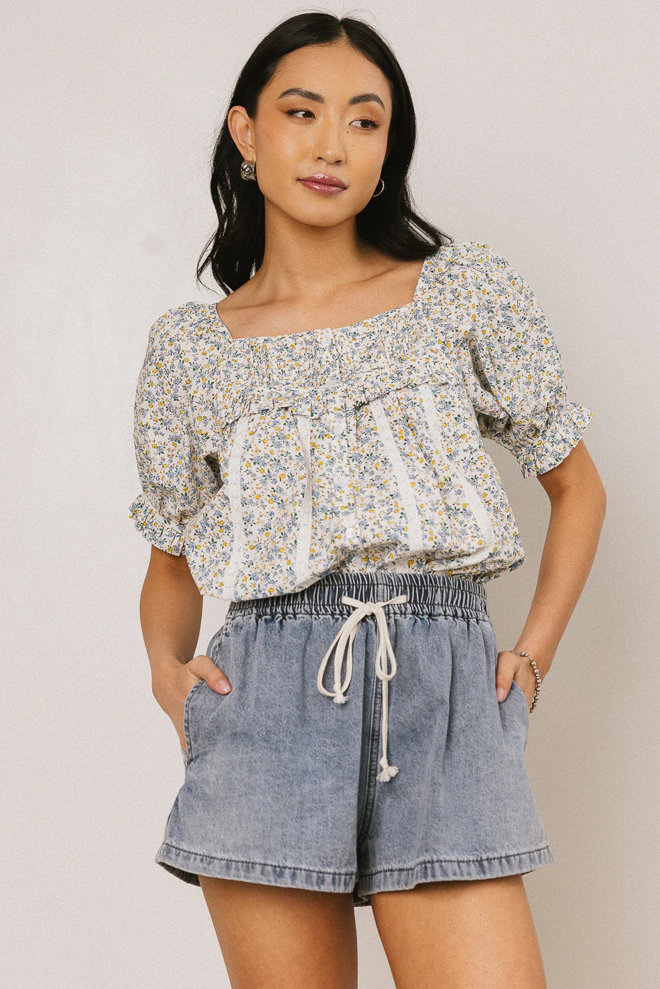 Raven Shorts in Medium Wash FINAL SALE