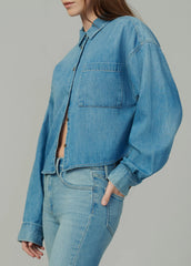 THE CROPPED BOYFRIEND BUTTON DOWN SHIRT