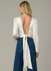 THE MARIE TIE BACK BLOUSE