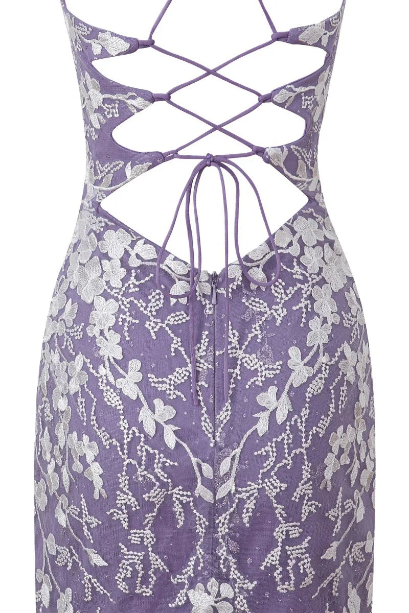 Sheath Short Spaghetti Straps Lace Homecoming Dress