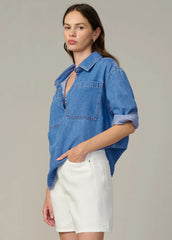 THE EASY DENIM POPOVER SHIRT