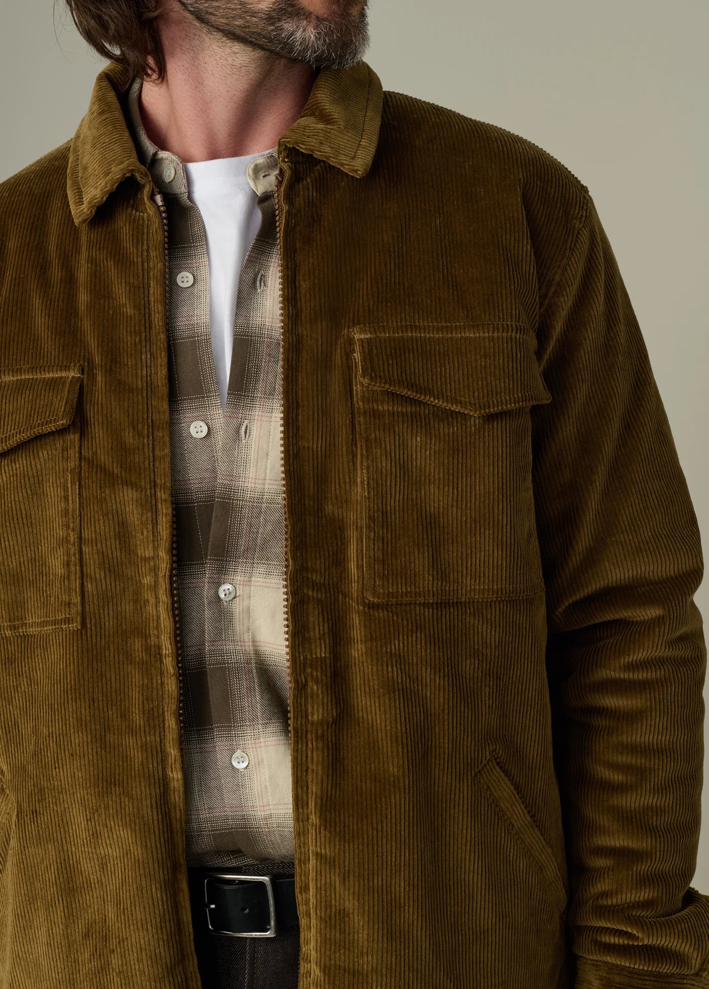 ZIP CORDUROY JACKET
