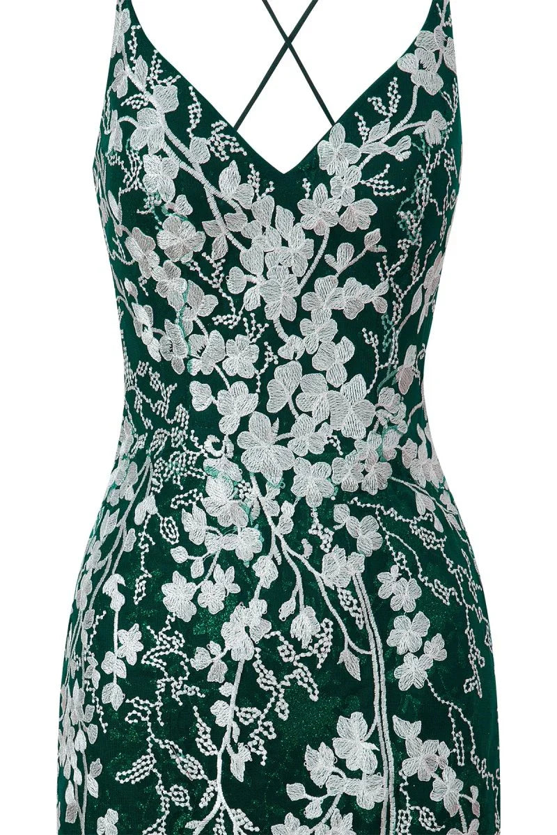 Sheath Short Spaghetti Straps Lace Homecoming Dress