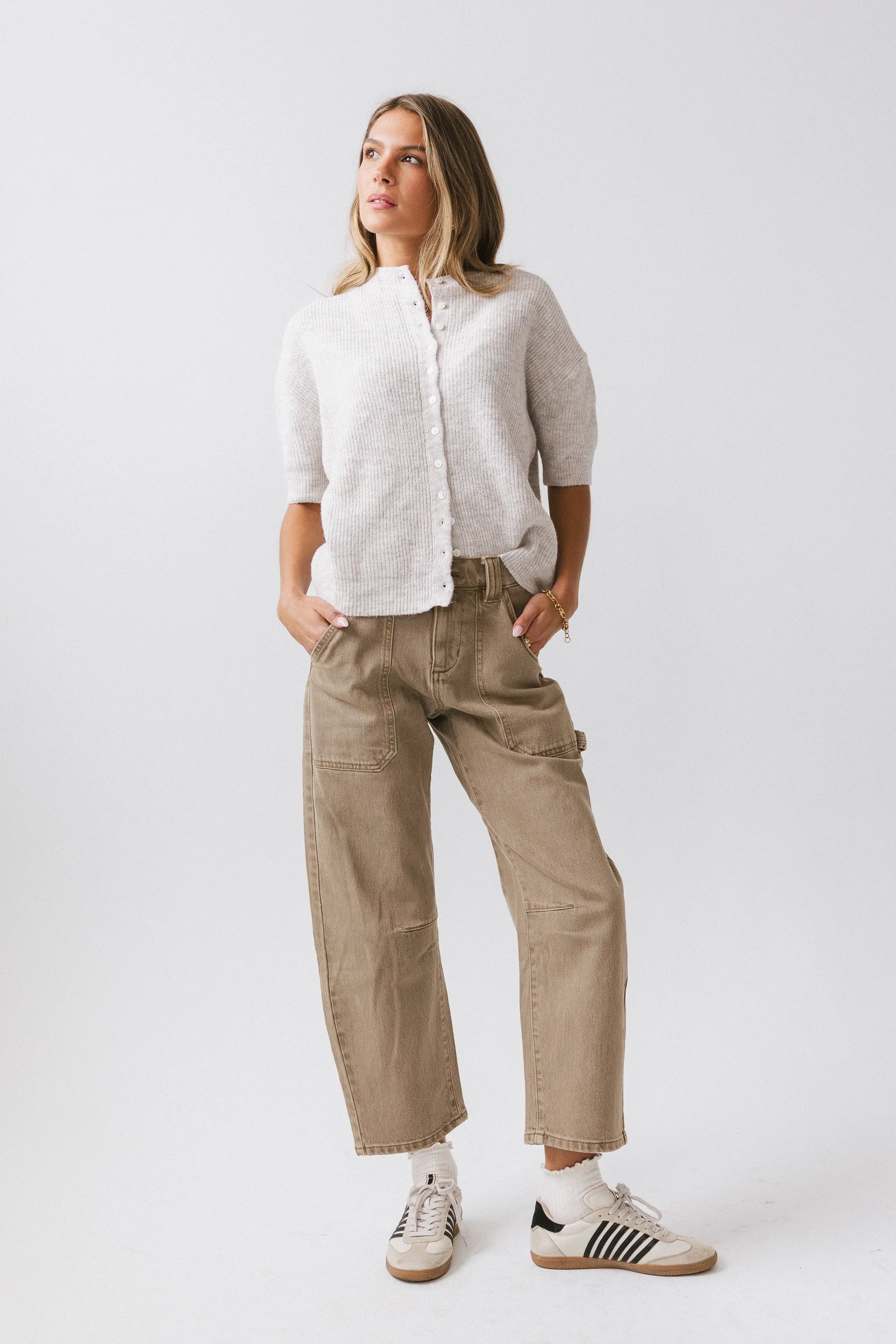 Leah Knit Cardigan in Oatmeal