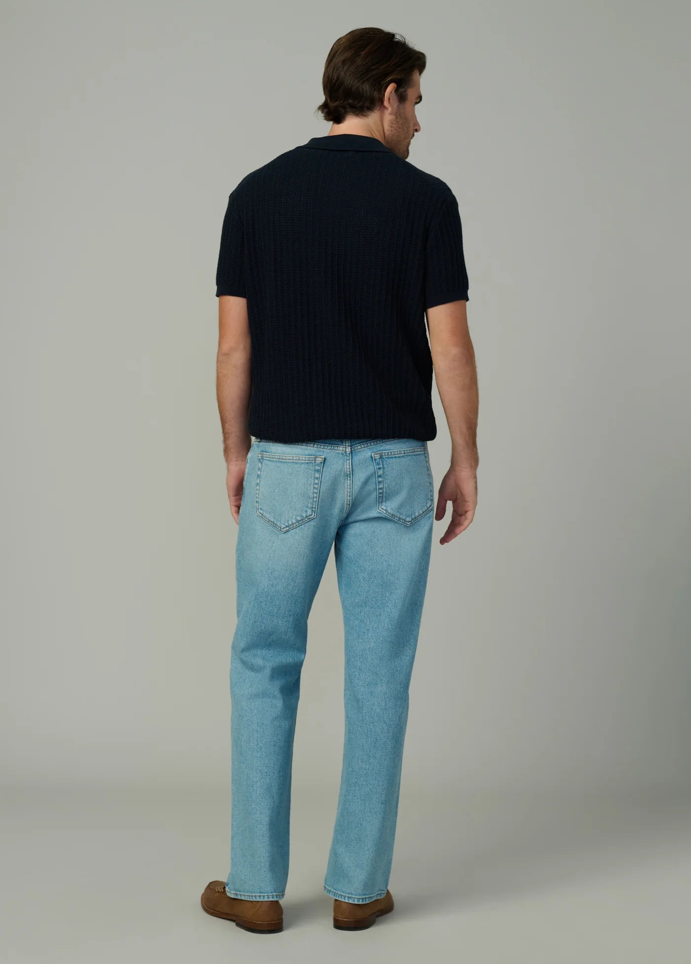 TEXTURED SWEATER POLO