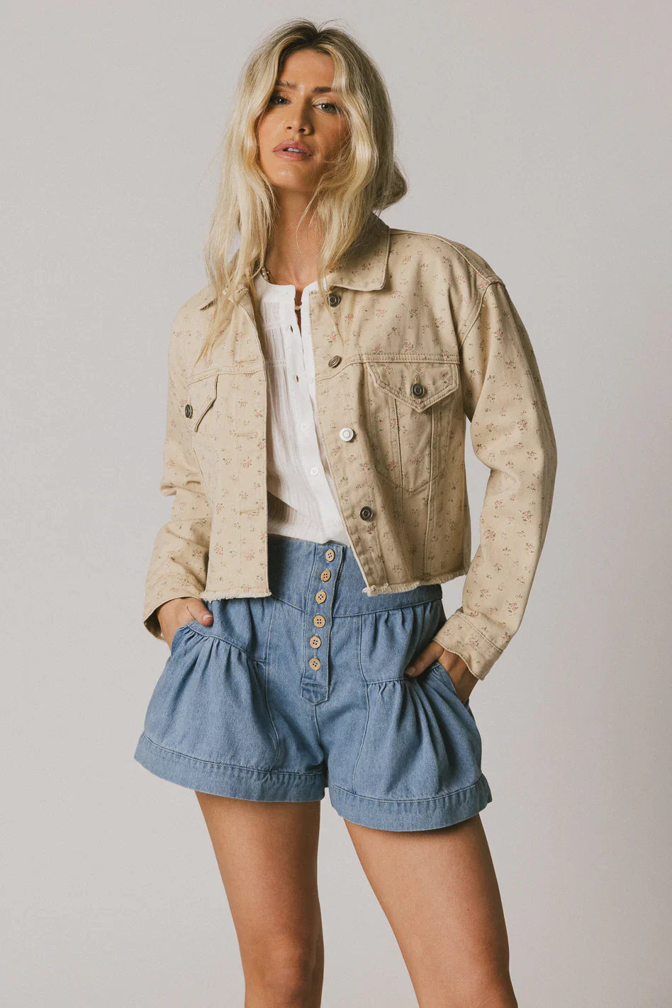 Dakota Floral Denim Jacket