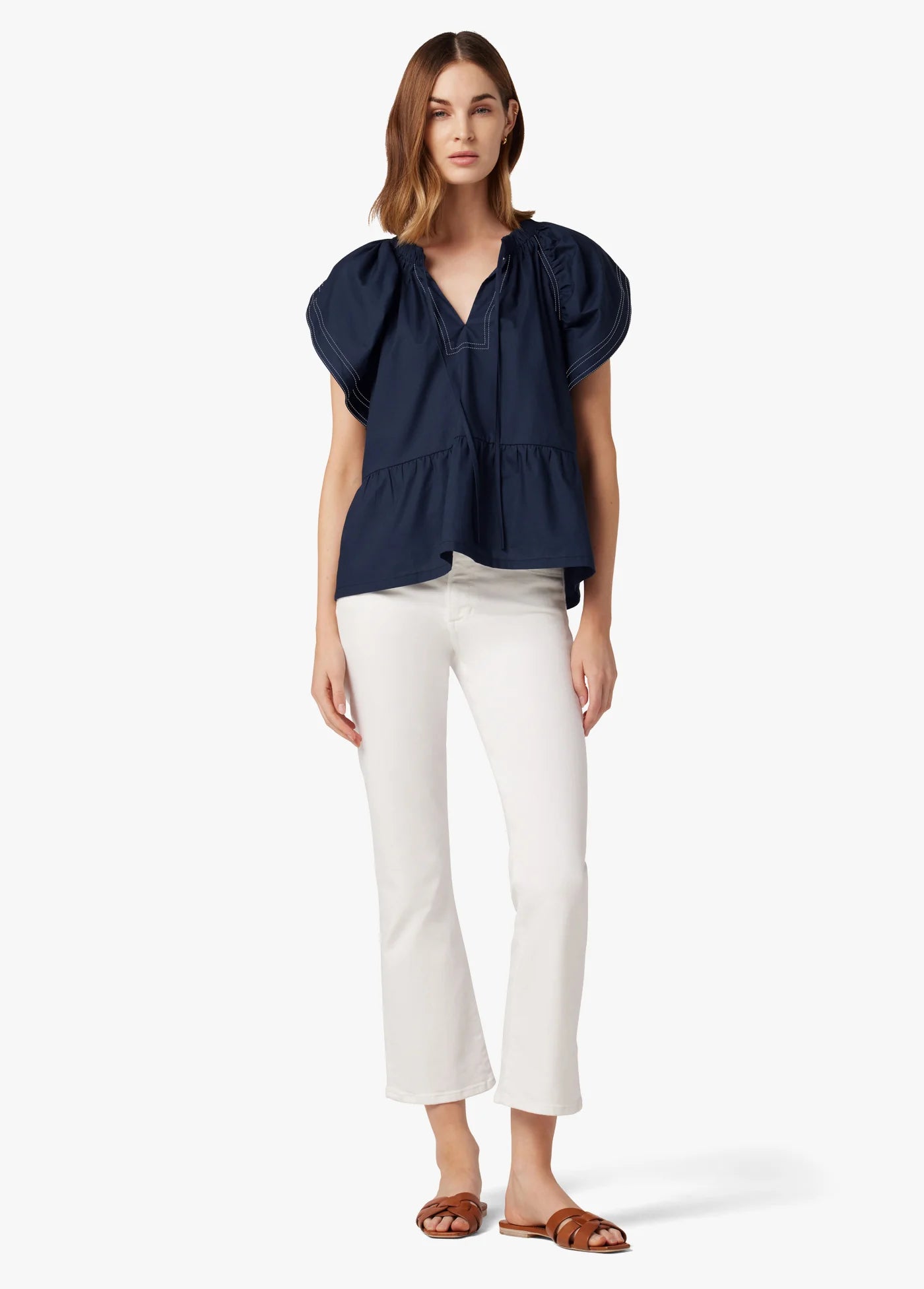 THE ADELYN FLUTTER SLEEVE TOP