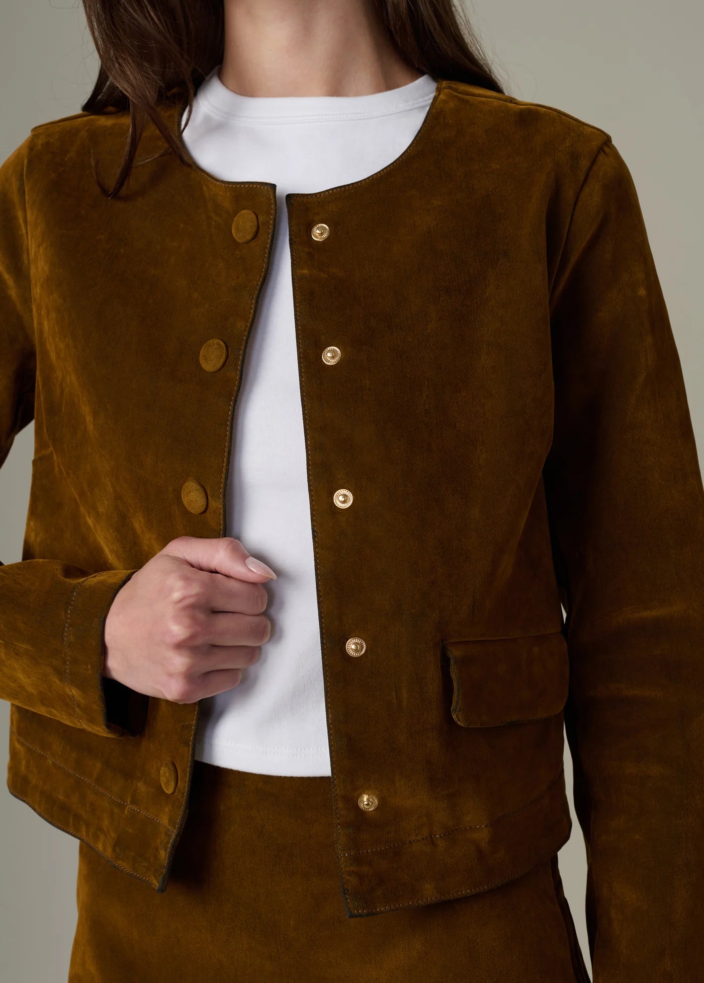 THE LADY LIKE JACKET FLOCKED