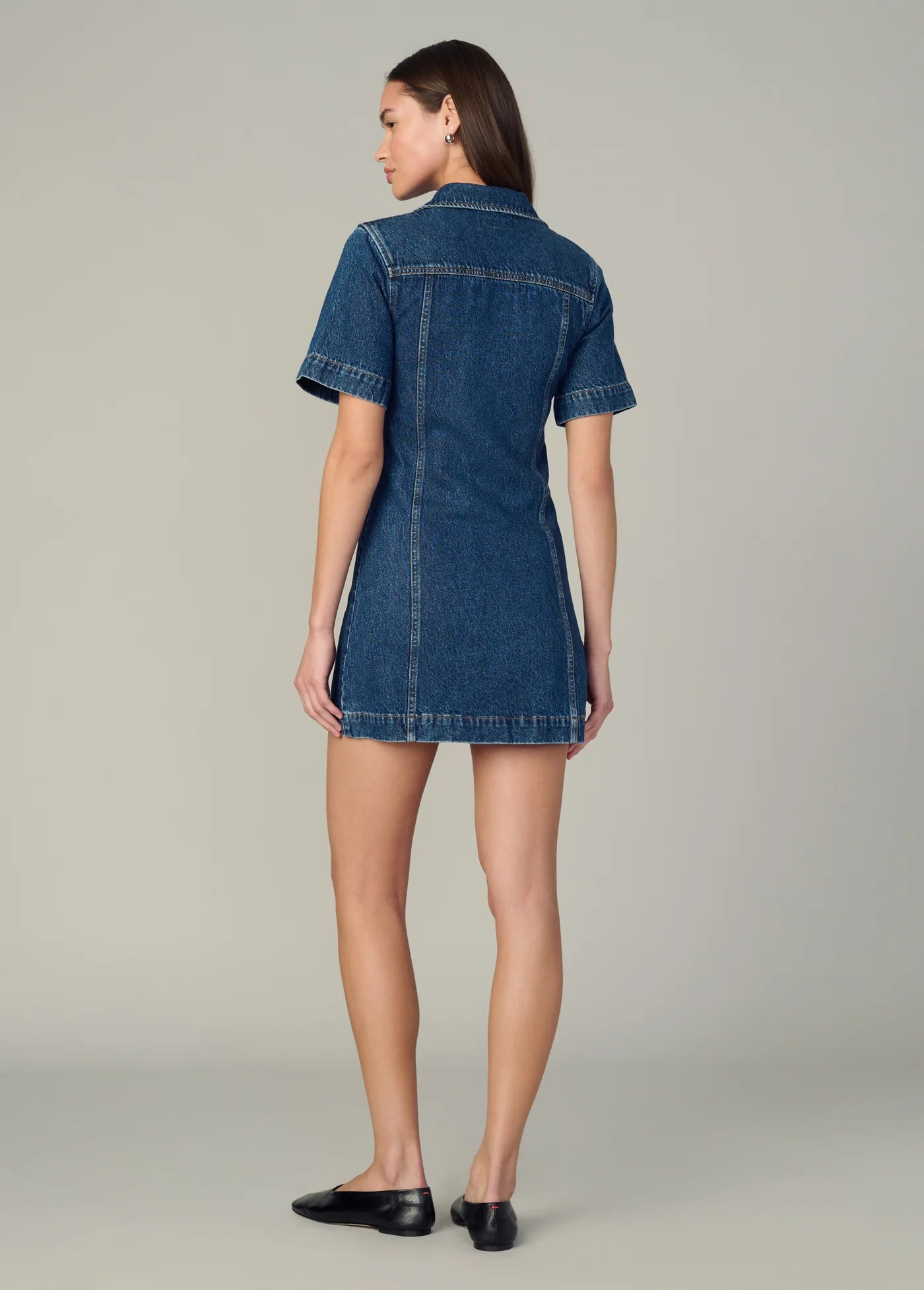 THE DENIM TUCKER SHIFT DRESS