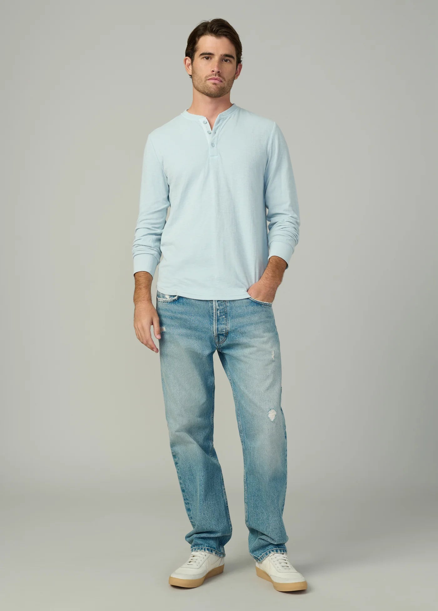 DWIGHT DOUBLE FACE HENLEY