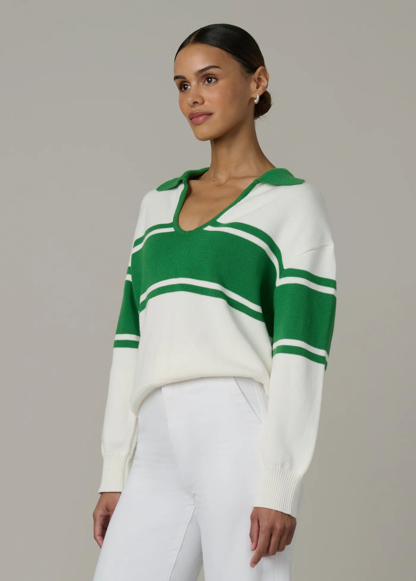 THE ROMIE POLO SWEATER