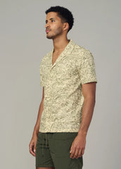 CAMP COLLAR PRINTED SHIRT