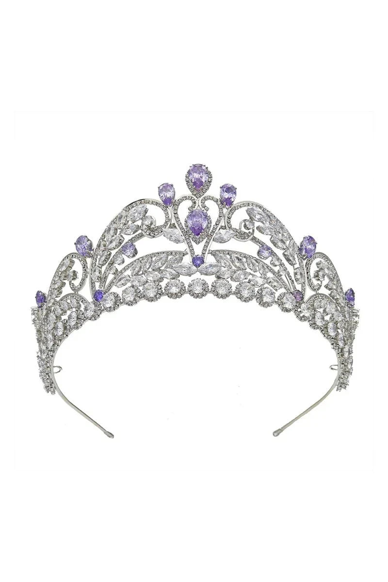 Gold Cubic Zirconia Bridal Tiara