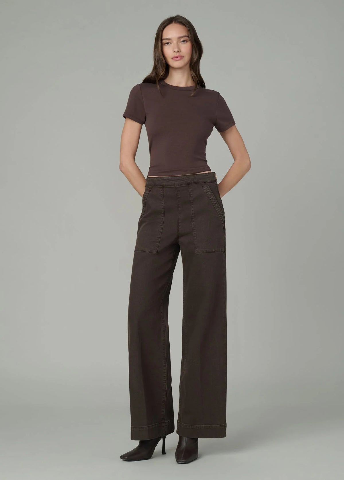 THE SIDE ZIP WIDE LEG