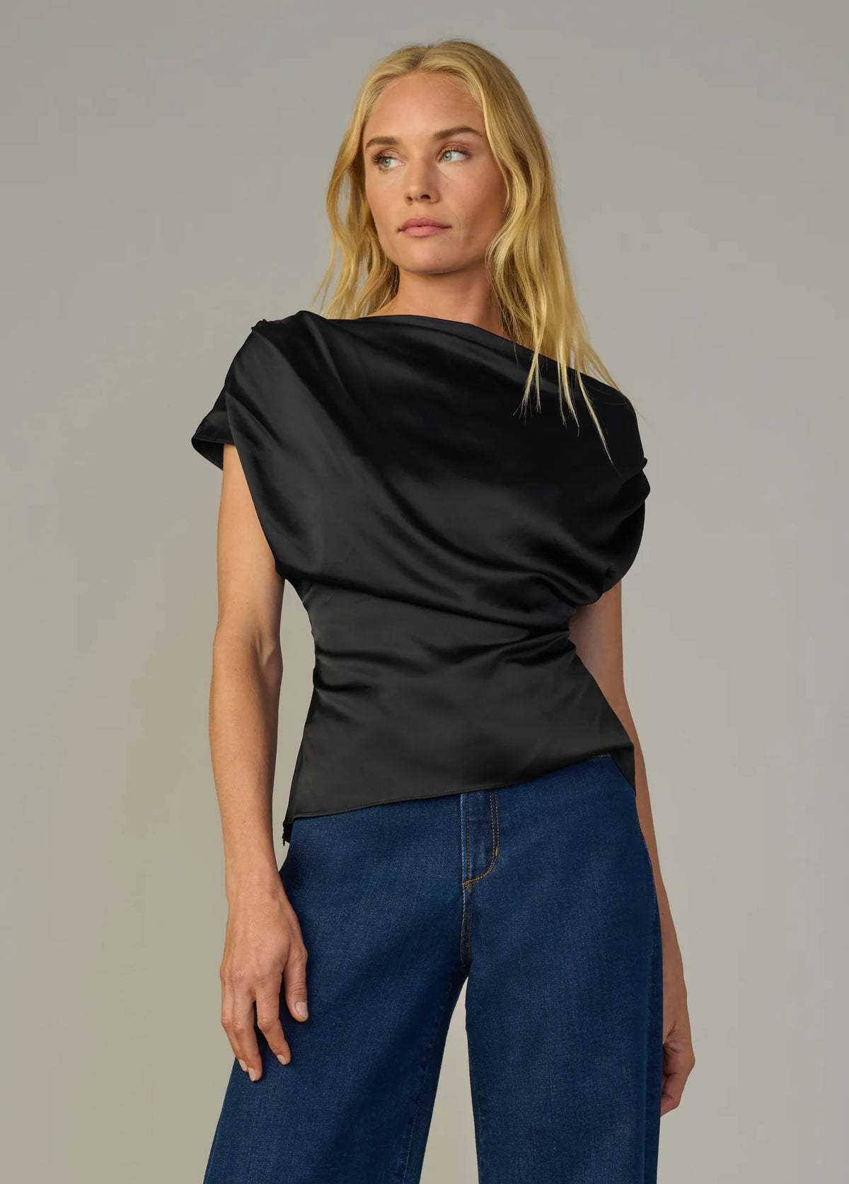 THE ISLA DRAPED BLOUSE