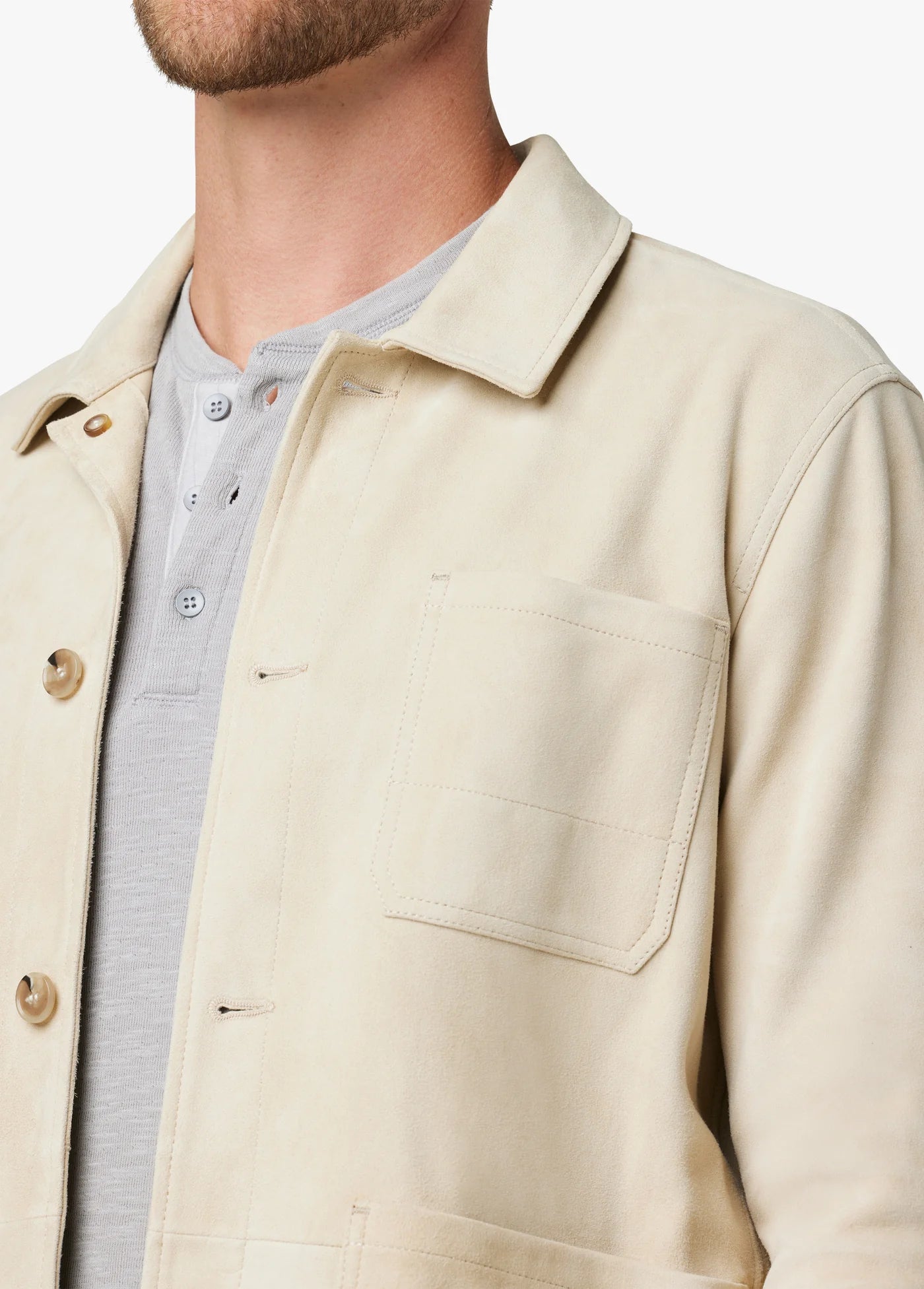 PARKER SUEDE CHORE JACKET