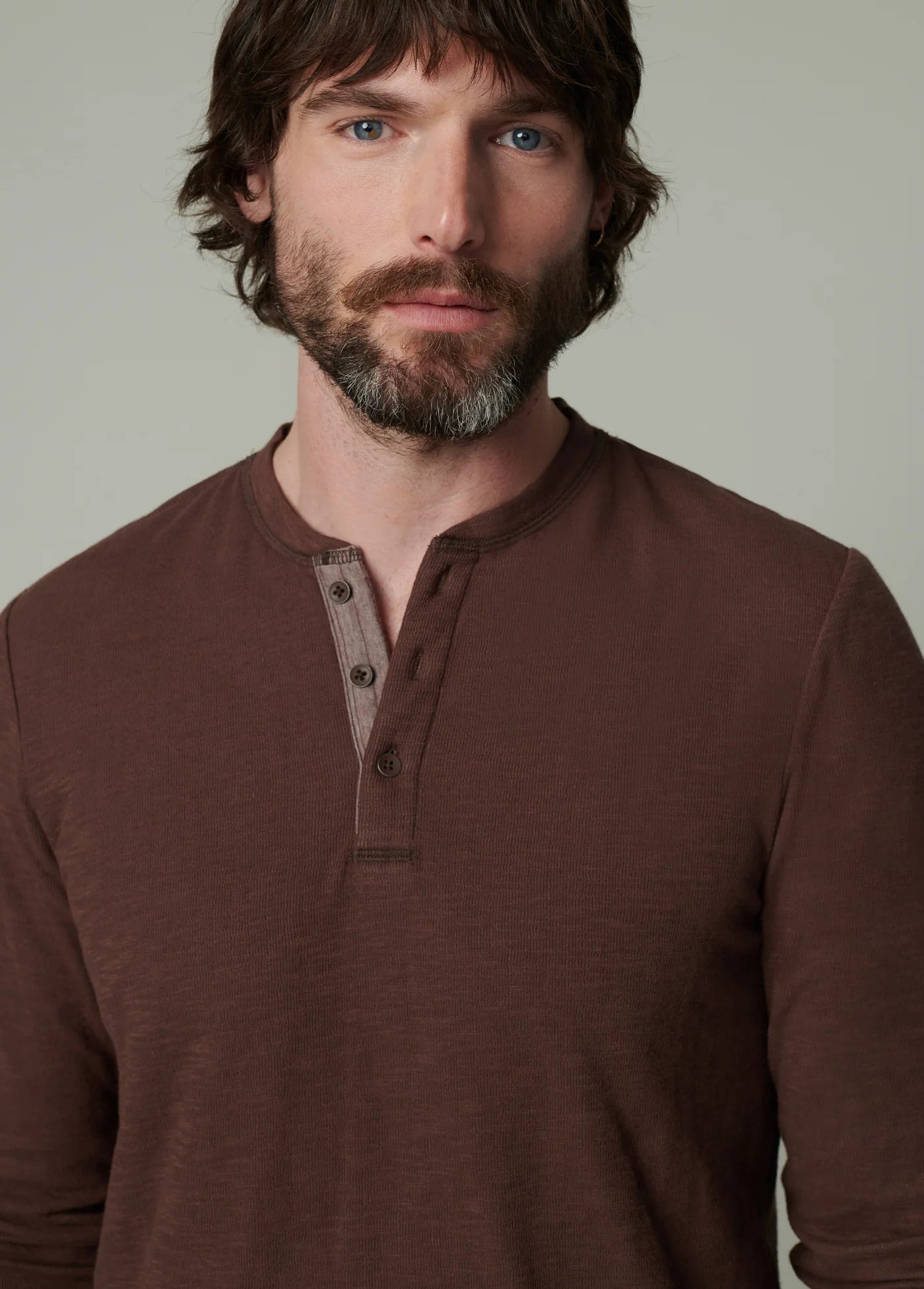 DWIGHT DOUBLE FACE HENLEY