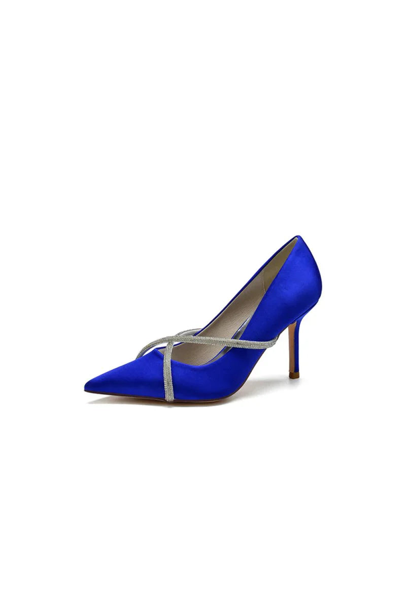 Party Pointed Toe Crystal High Heels